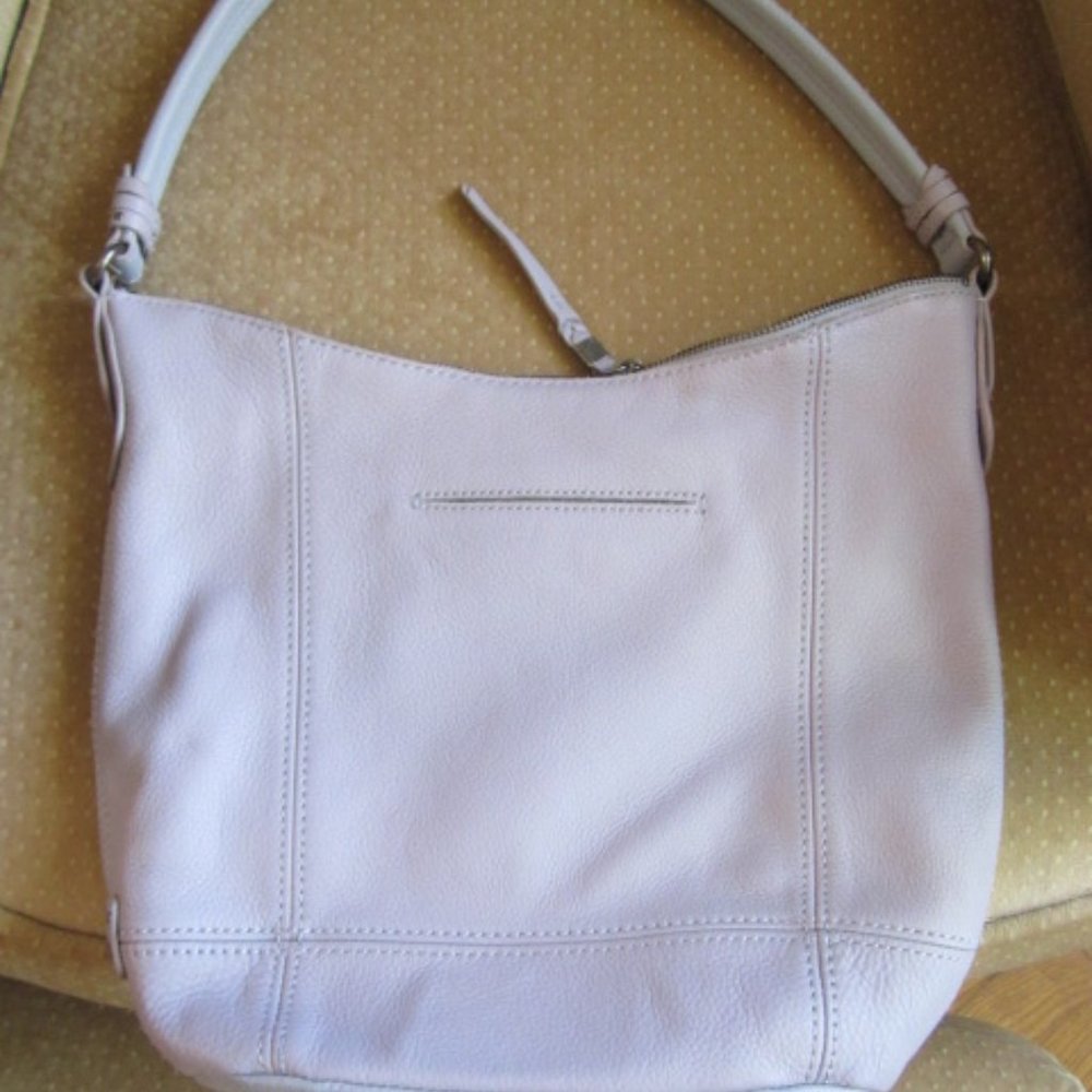 "THE SAK" LEATHER LAVENDER HOBO PURSE !